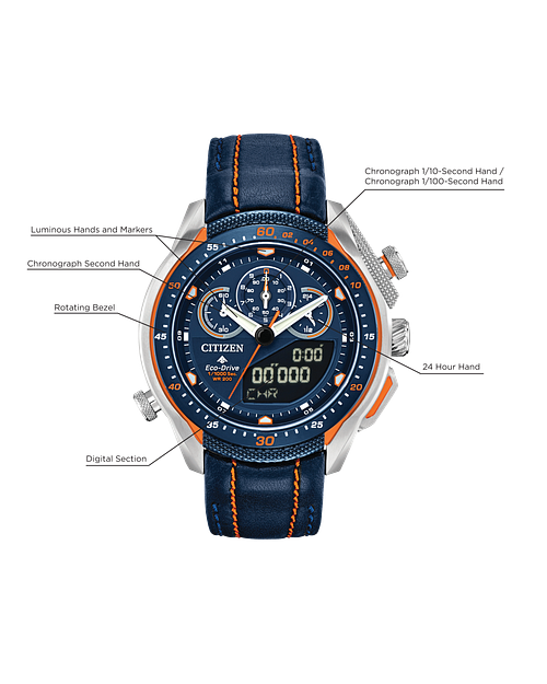 Citizen Promaster STT Eco Drive Blue Dial Watch CITIZEN